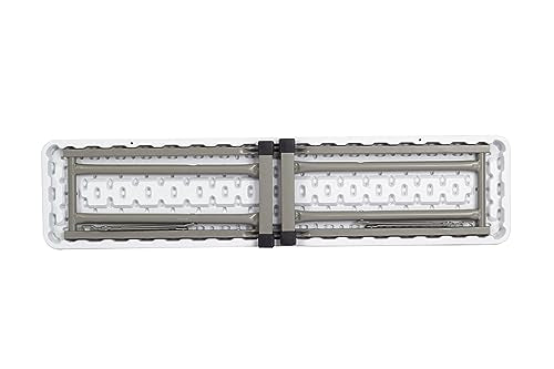 Foldable 6 Foot White Plastic and Steel Bench H8353