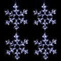 Battery Powered Snowflake Shaped LED Window Lights L2764