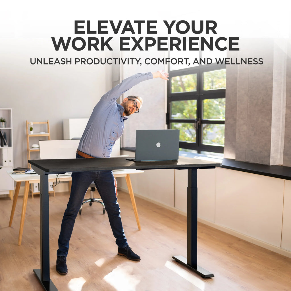 Electric Standing Desk 48x30" Bamboo Desktop K603723