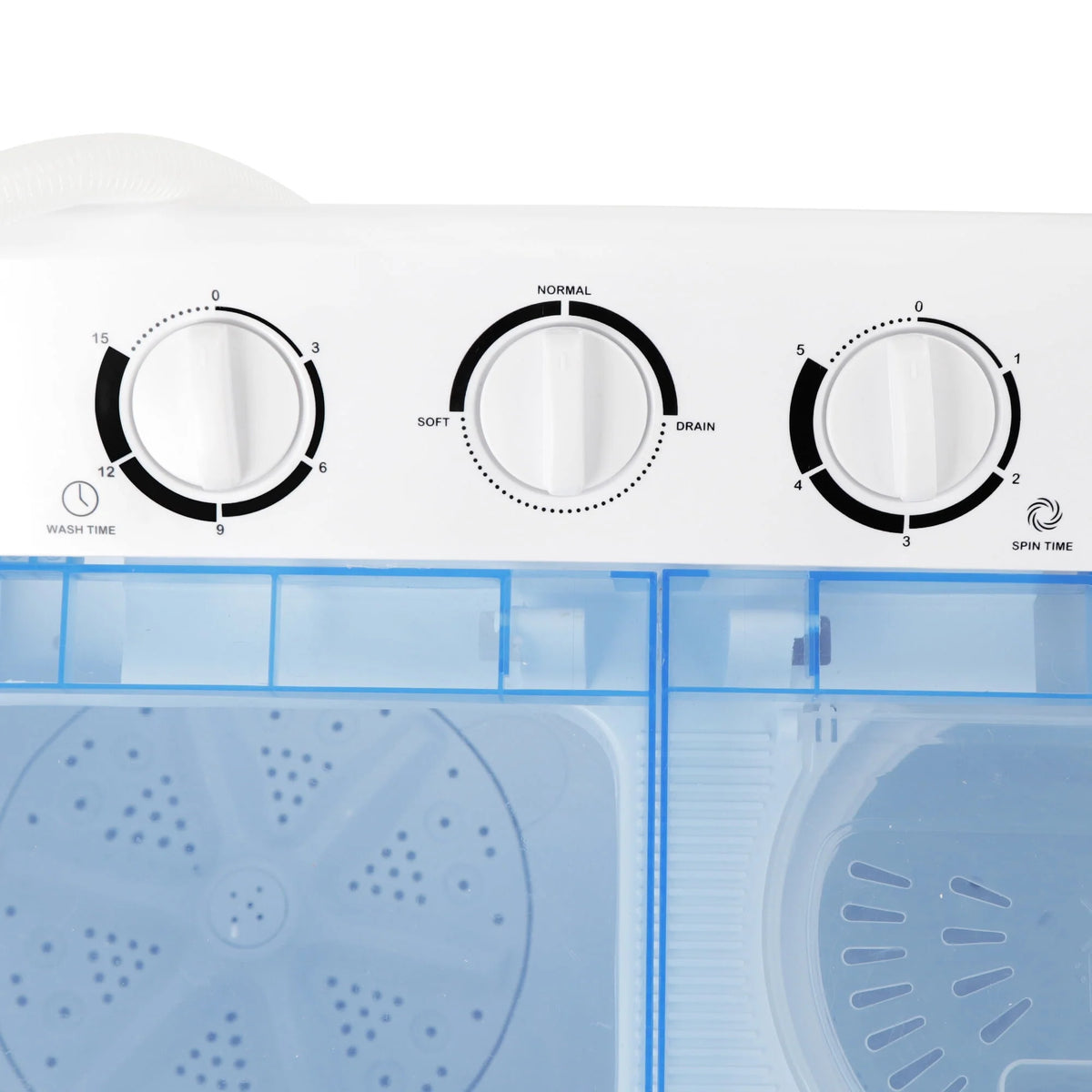 Portable Compact Twin Tub Washing Machine 11lb Washer 6.6lb Spin Dryer E180