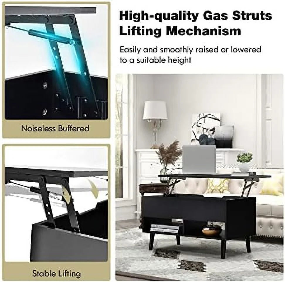 Lift Top Coffee Table with Hidden Compartment O636567