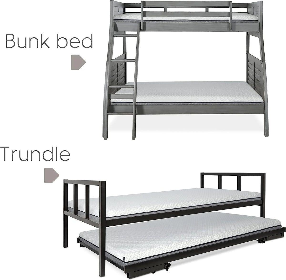 5 in. Memory Foam Mattress Twin 2 Pack M79536