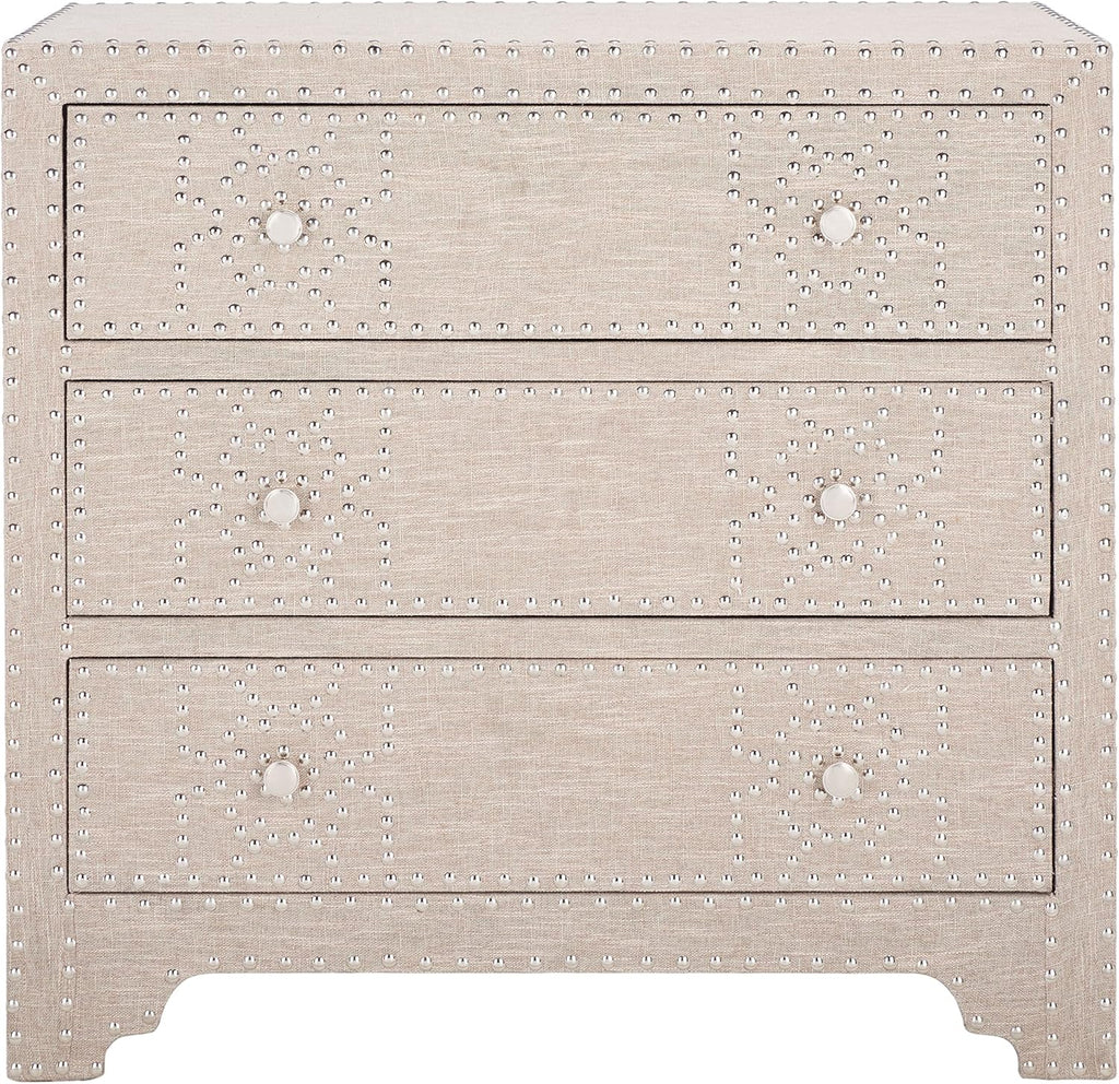 Grey 3 Drawer Chest R987