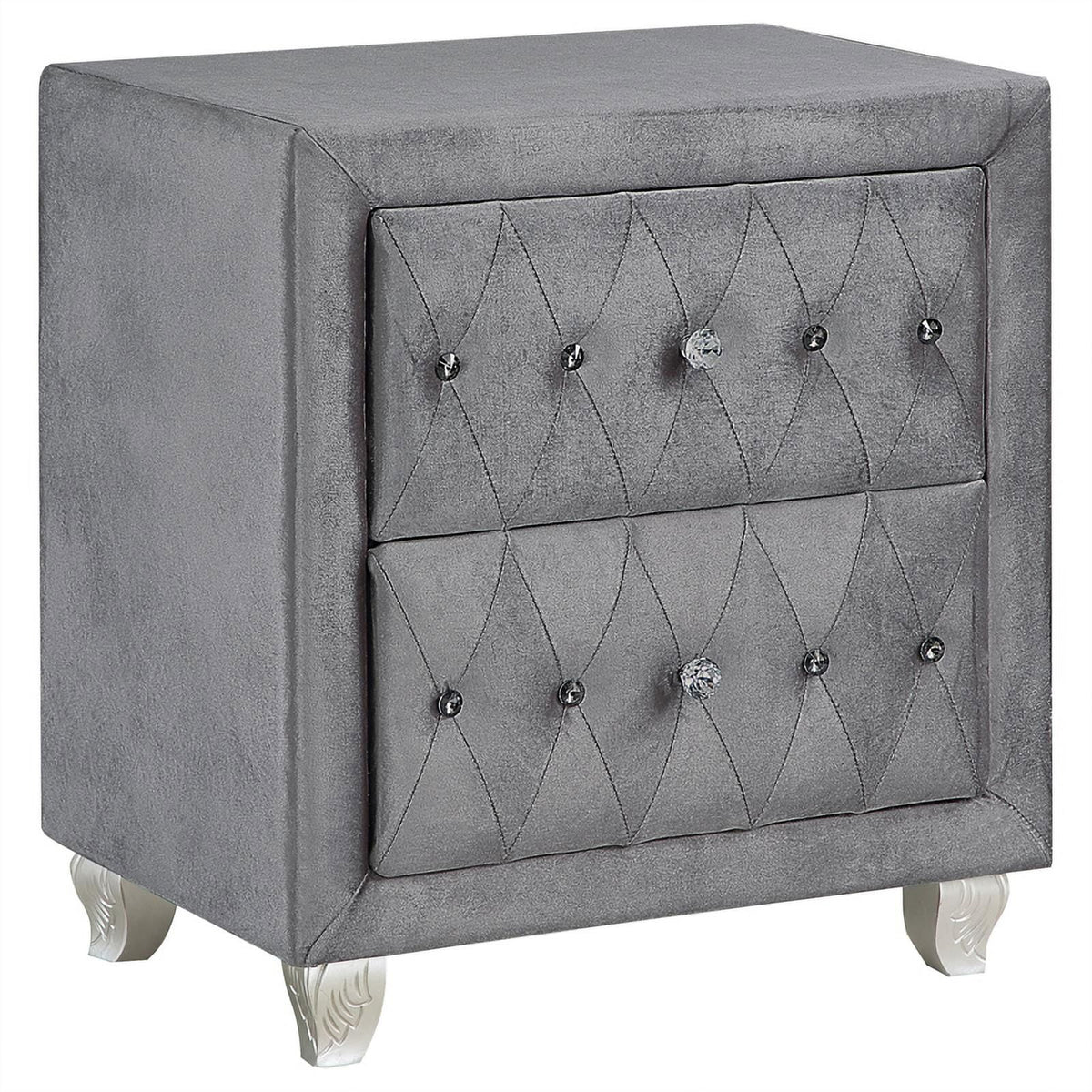 Velvet Tufted California King Bedroom Set B846