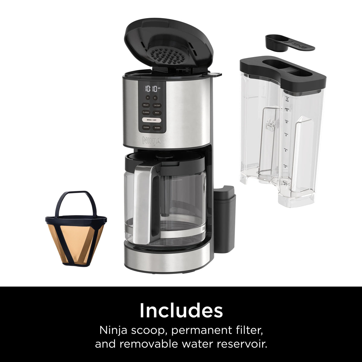 14-Cup Programmable Coffee Maker with Glass Carafe T313094