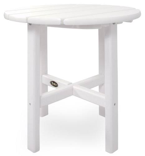 Classic White Round Outdoor Side Table C960016