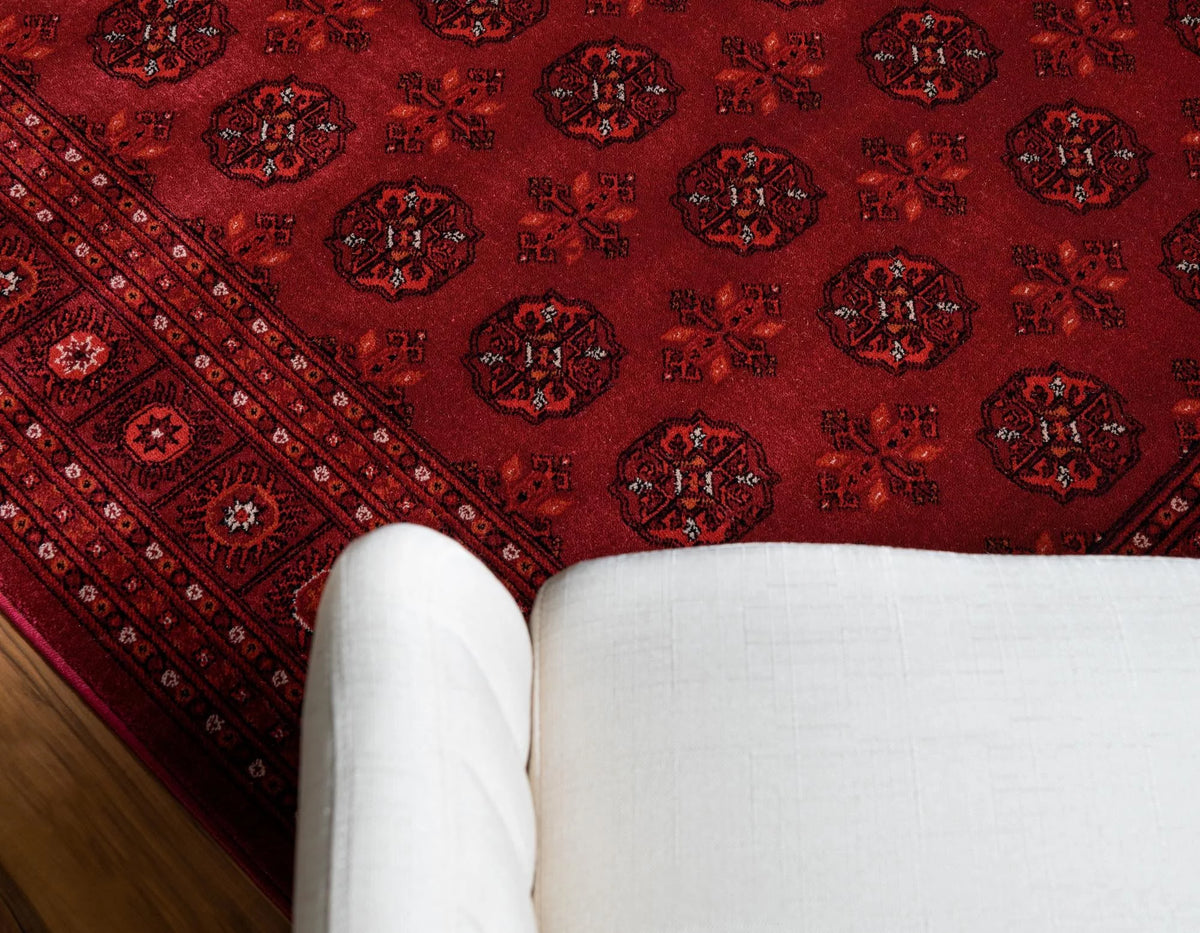 Bokhara Collection Rug 7' x 10' Red Low Rug Z26080