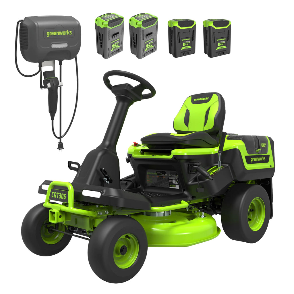 60V 30” Riding Lawn Tractor with Batteries & Charger G566744