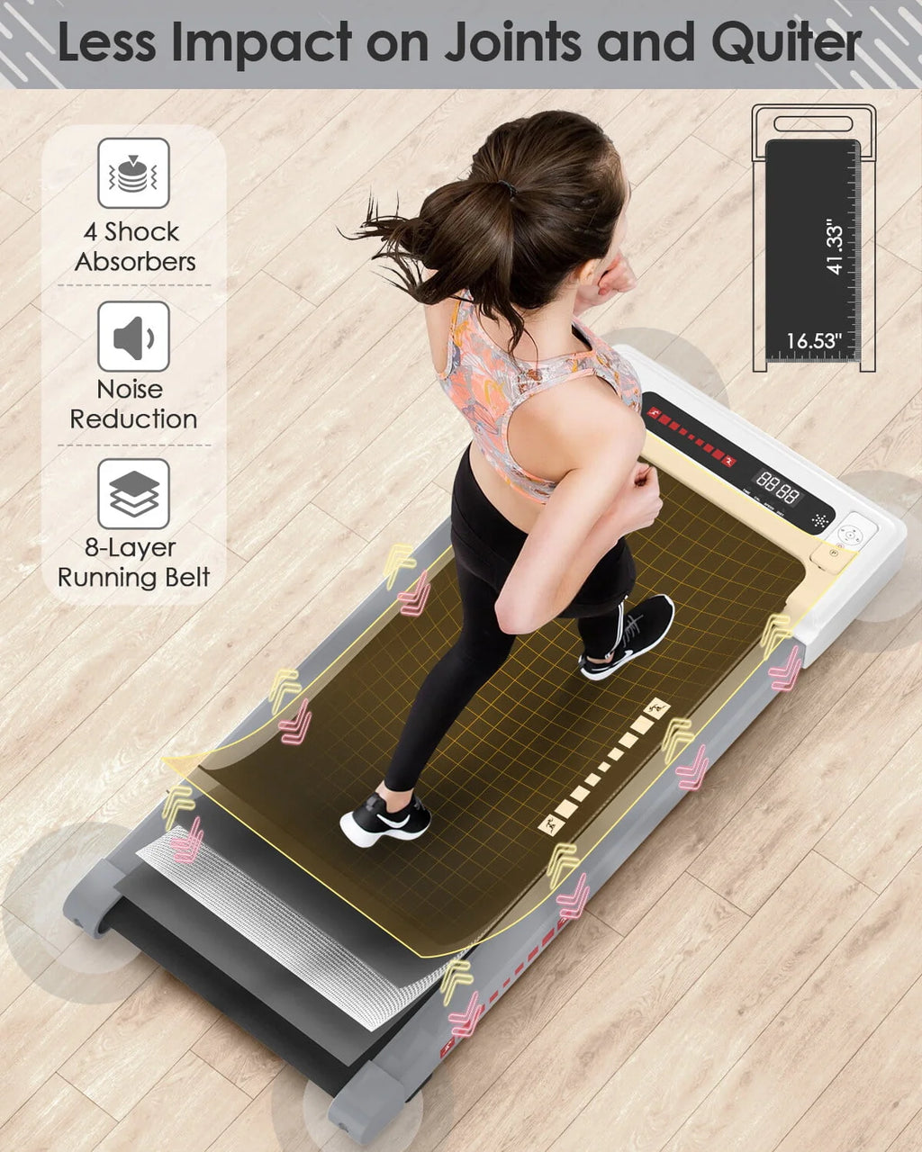 2.5HP Under Desk Electric Treadmill L995