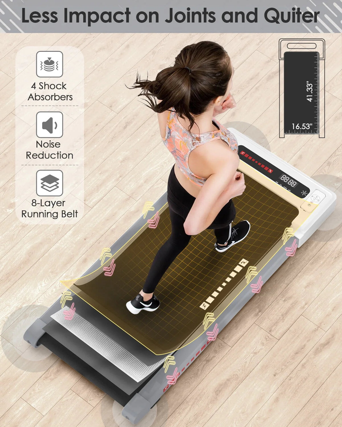 2.5HP Under Desk Electric Treadmill L995