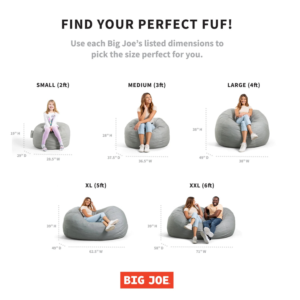 Foam Filled Bean Bag Chair with Removable Cover A231189