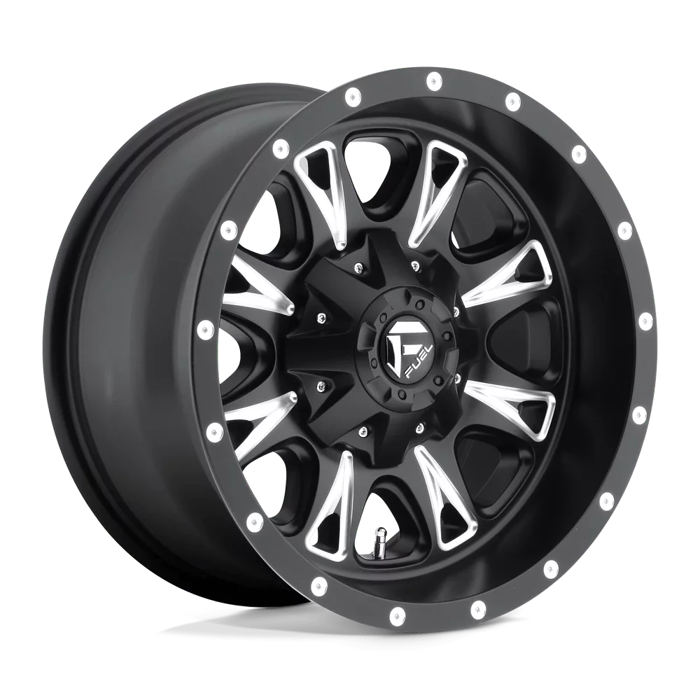 20X10in Matte Black Milled Aluminum Rim B838