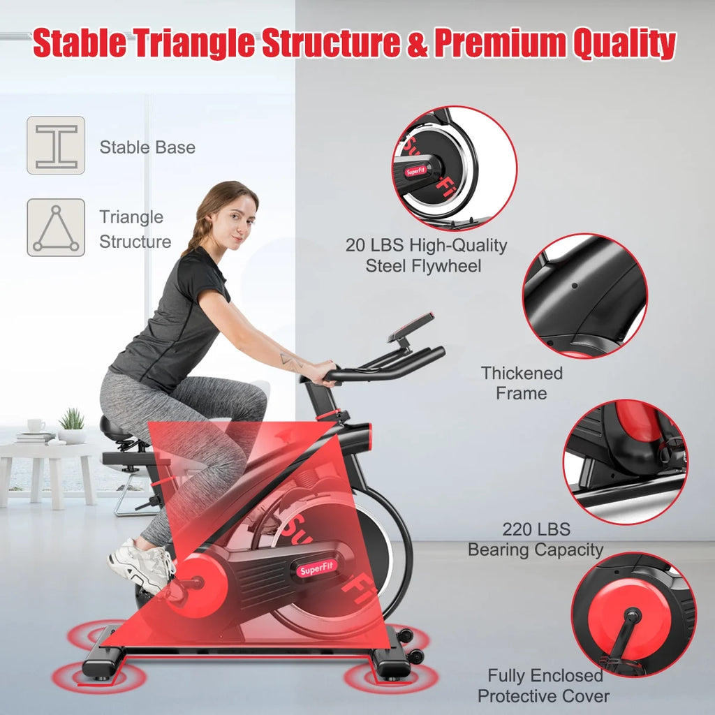 Indoor Cycling Bike with Heart Rate Monitor R22411