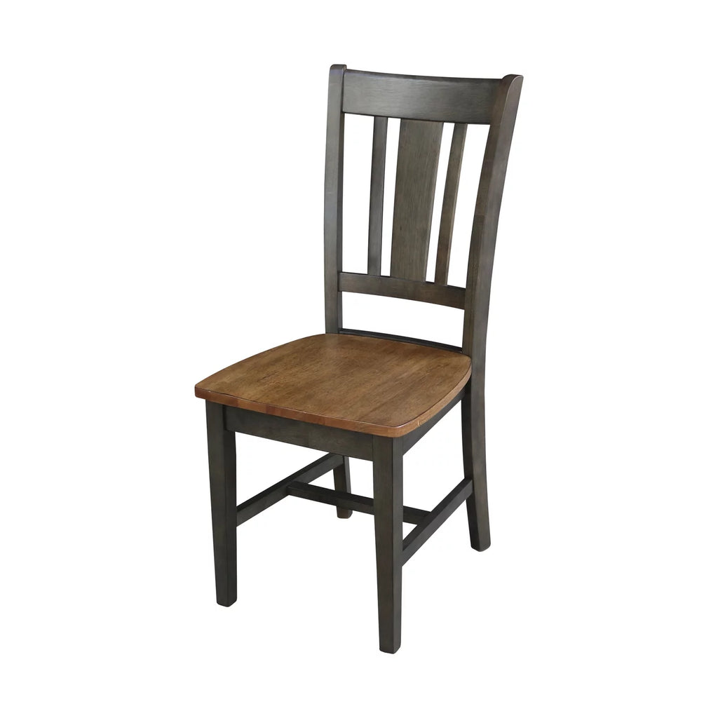 36" Round Wood Extension Dining Table With 4 Chairs A538003
