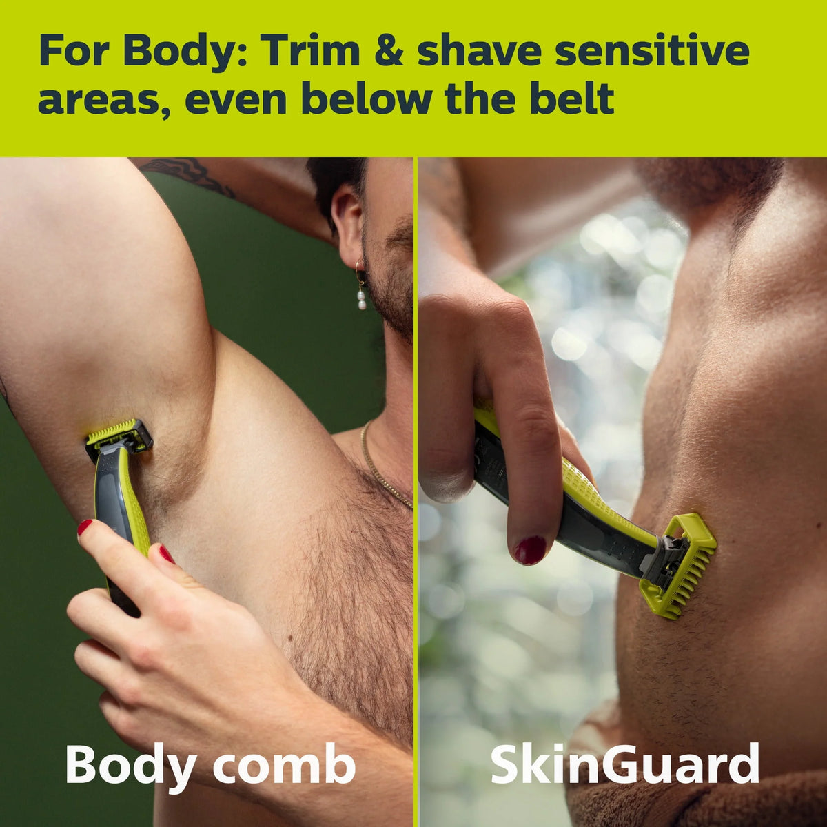 Hybrid Electric Razor and Beard Trimmer with 5-In-1 Comb and Body Hair Trimmer Kit H365