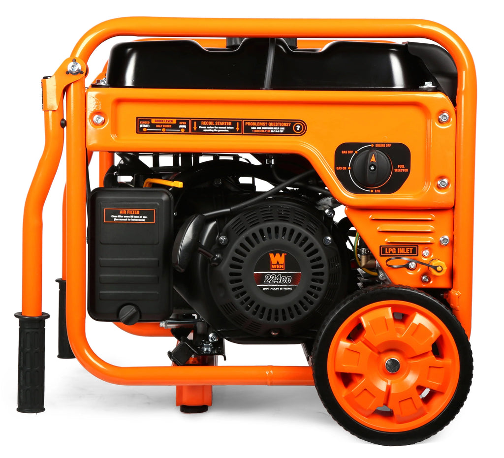 4500-Watt Dual Fuel Open Frame Inverter Generator with Electric Start D840564