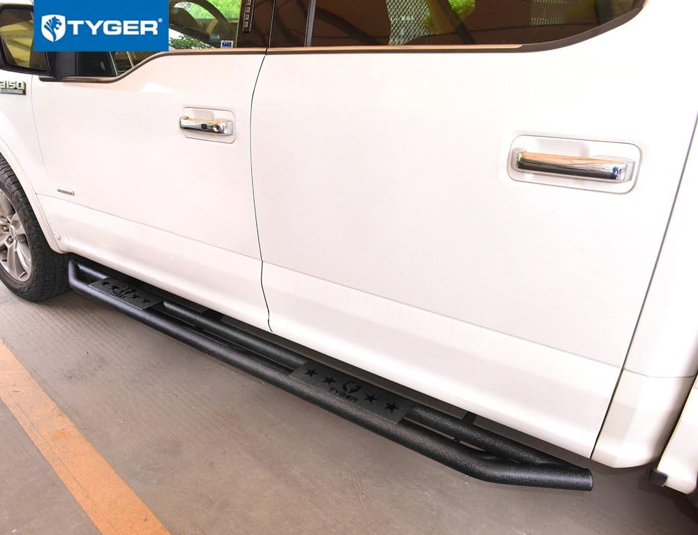 Textured Black Side Step Rails Nerf Bars Running Boards F9899