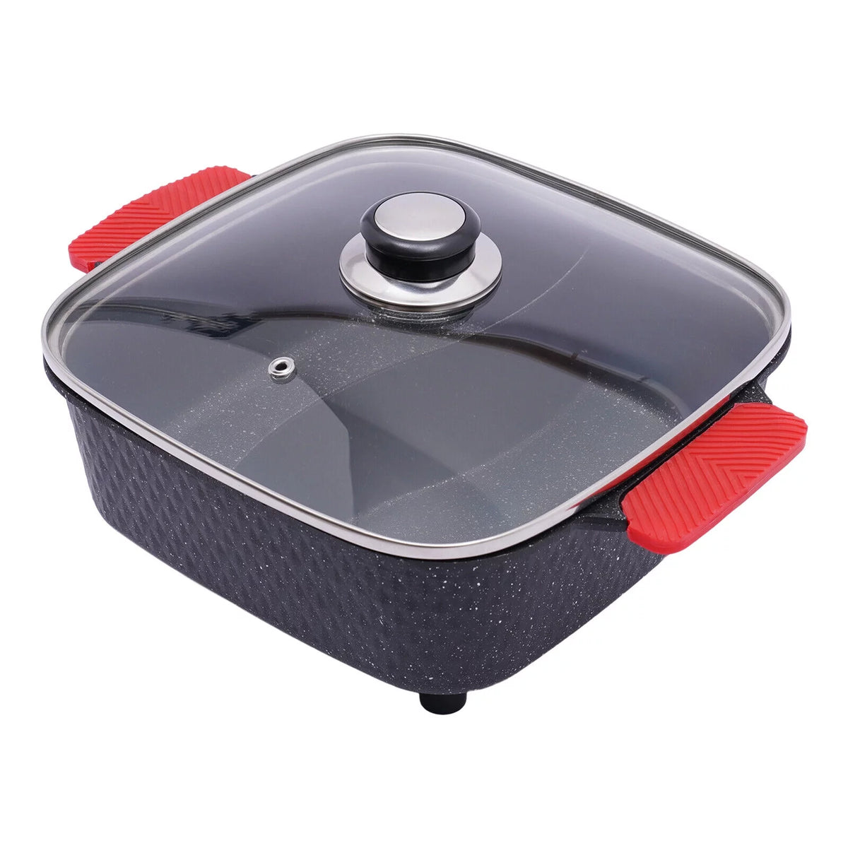 2200W 2 in 1 Electric Smokeless Grill and Hot Pot A176
