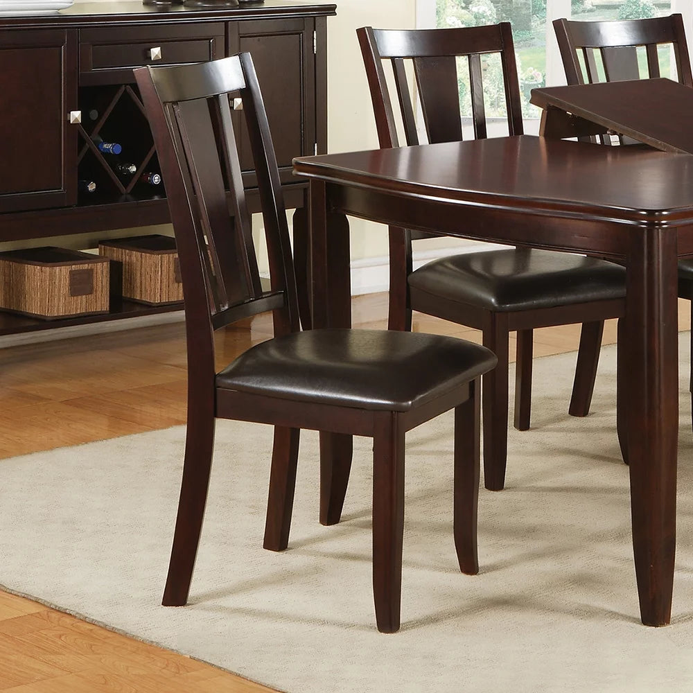Espresso Slat Back Dining Chairs Set of 2 G8013