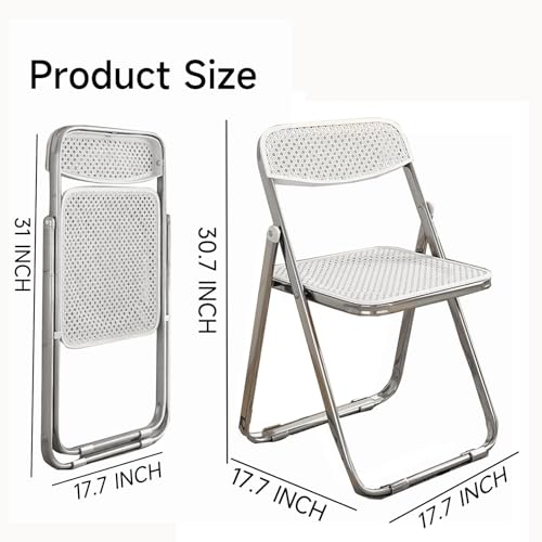 6 Pack Black Plastic Folding Chair B818