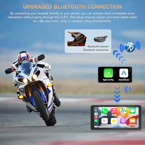 6.25" Motorcycle CarPlay & Android Auto Screen J39766