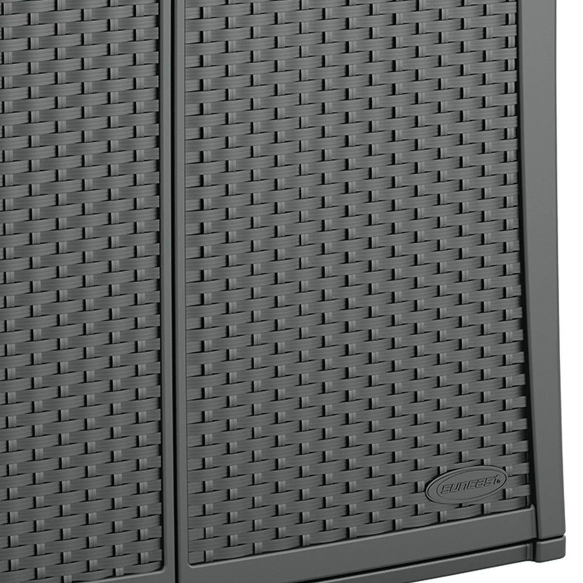 Outdoor Cabinet Deck Storage Box with Adjustable Shelf, 2 Pack C616612