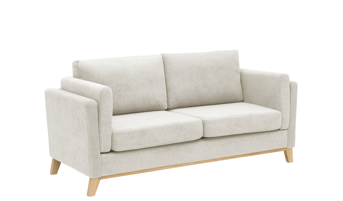 Chenille Fabric 2-Seater Upholstered Sofa Couch with Solid Wood Legs M30061