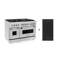 48 Stainless Steel Gas Burner Electric Oven with Griddle M434563