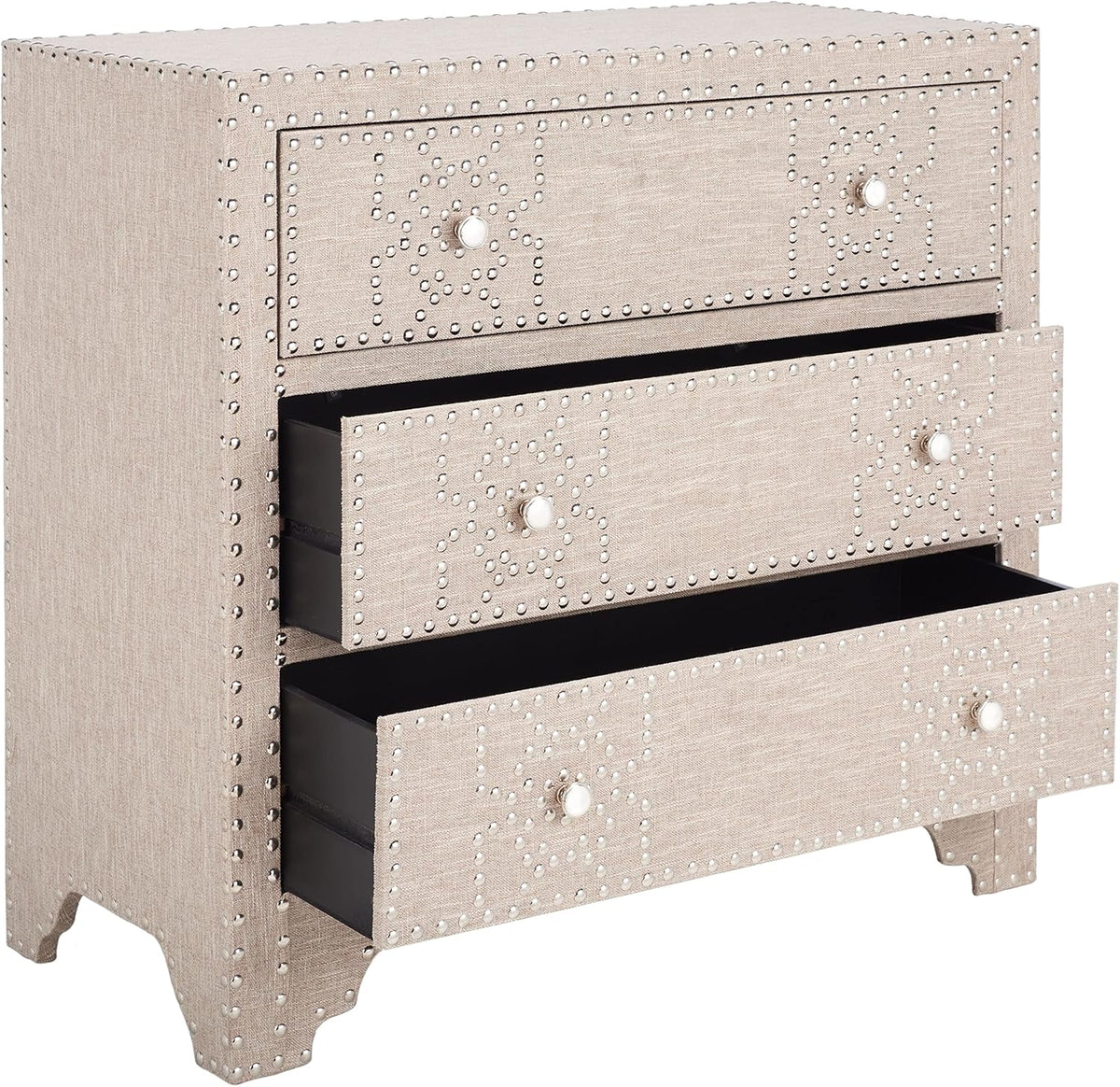 Grey 3 Drawer Chest R987