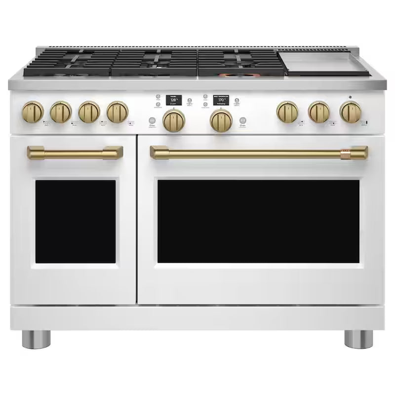 Range and Rangetop Handle and Knob Kit in Brushed Brass K3362