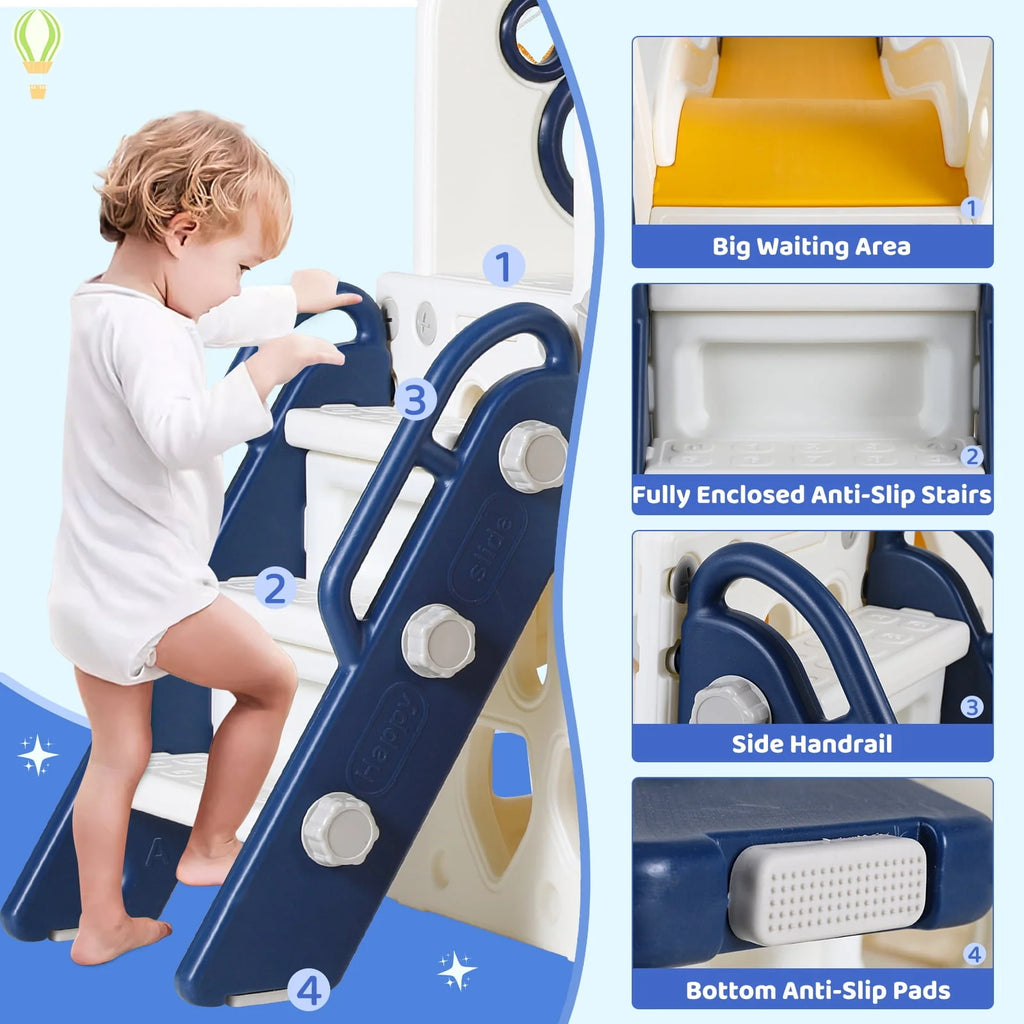 5 in 1 Toddler Swing and Slide Set Y342287