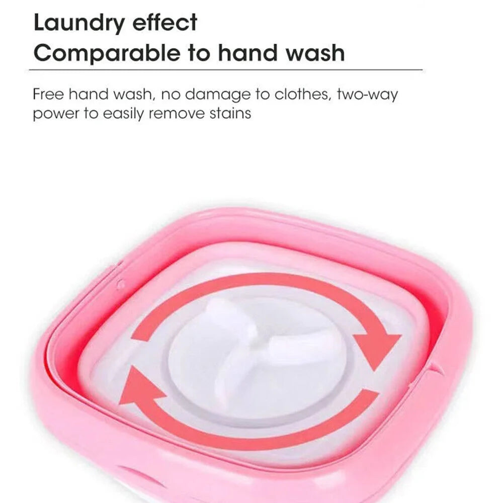 Foldable Clothes Washer with Dryer Bucket E83398
