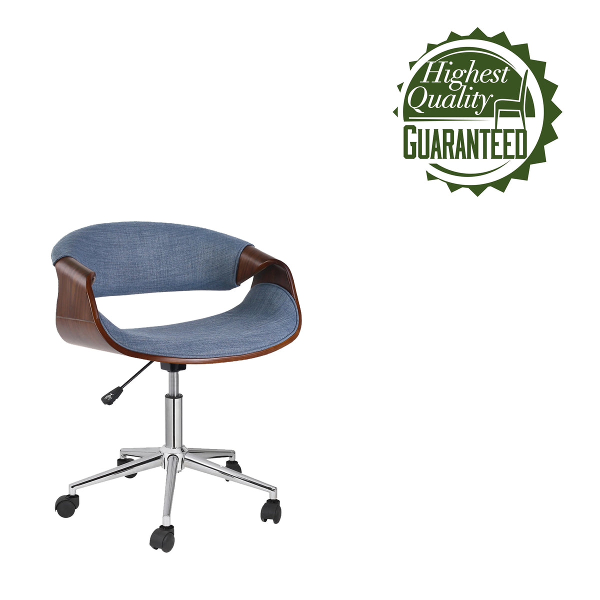 Blue Upholstered Adjustable Office Chair K304