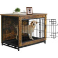Wooden Dog Crate End Table B800