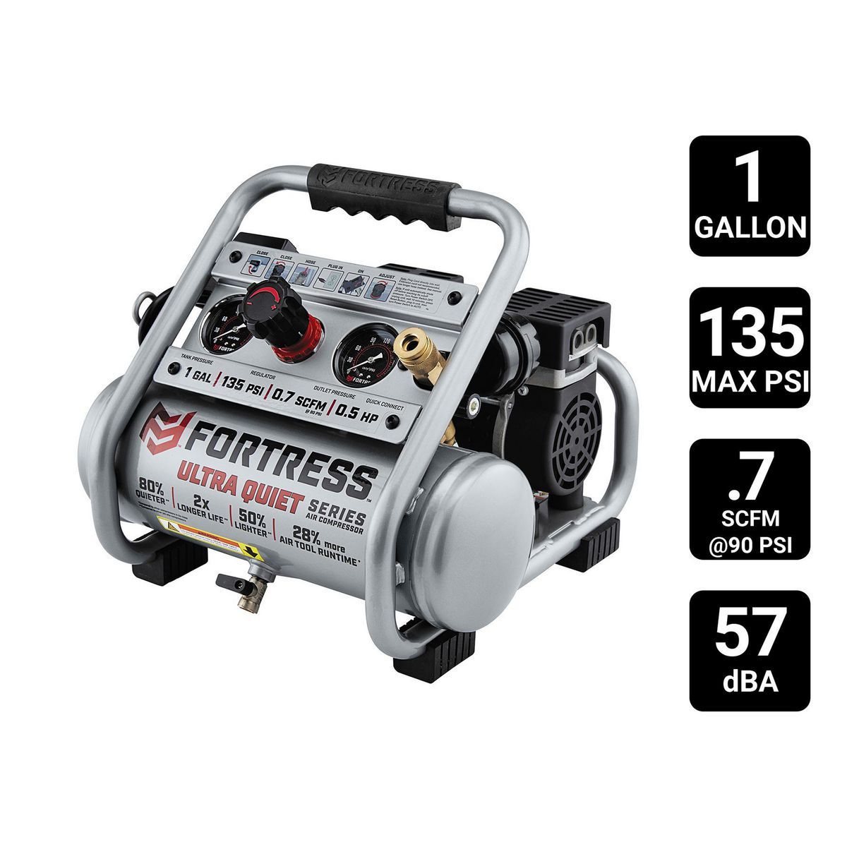 1 Gallon 135 PSI Oil-Free Air Compressor C559