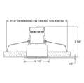 Recessed Lighting Wet Location Mini LED Downlight 4100K Flood Beam Bronze L67072