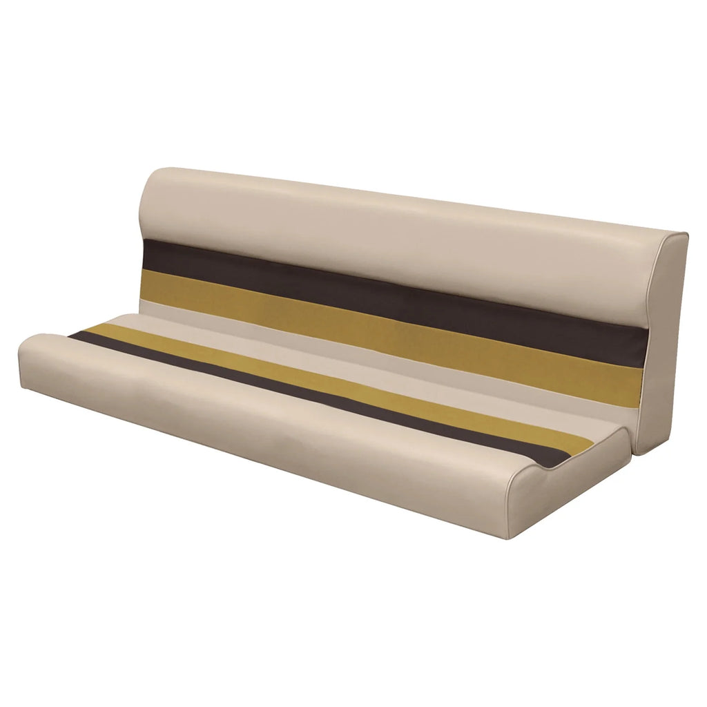 White Navy Blue Boat Bench Seat and Backrest Cushion Set E608329