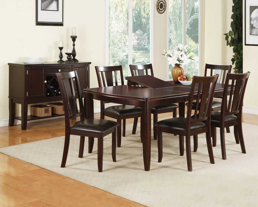 Espresso Slat Back Dining Chairs Set of 2 G8013