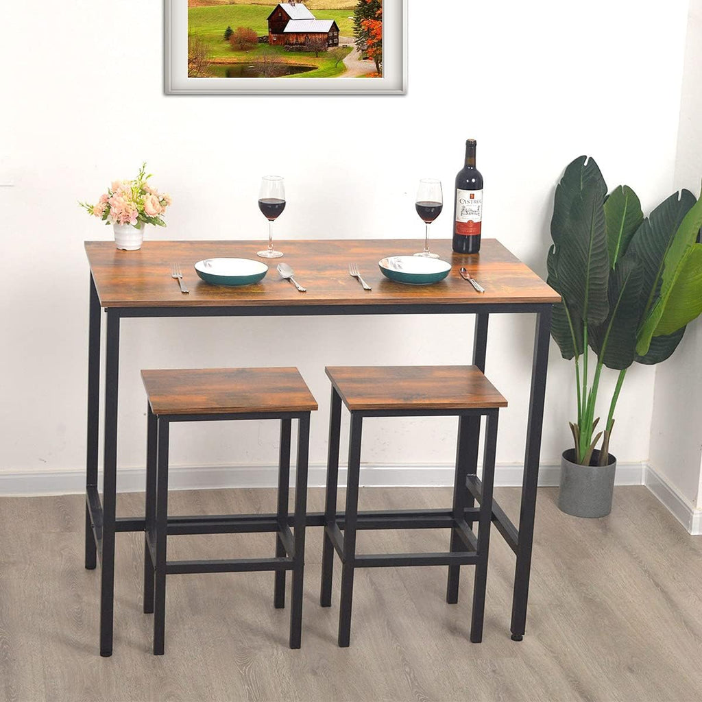 3-Piece Bar Table Set with 2 Stools Z959