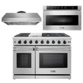 48 Propane Gas Range, Range Hood and Microwave I8417