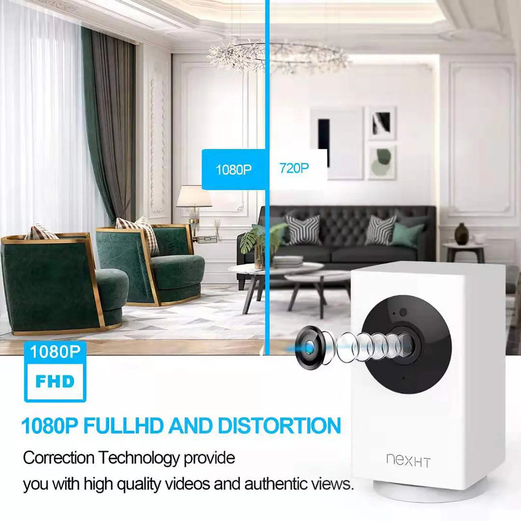 1080P Pan Tilt 8X Zoom Indoor Smart Camera with Night Vision Motion Detection 2-Way Audio P747282