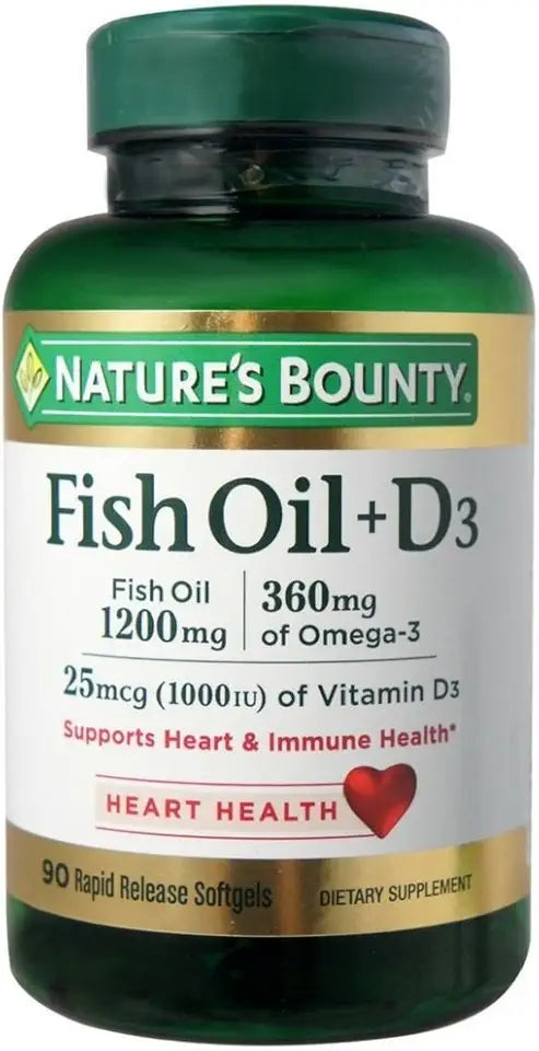 Fish Oil + D3 1200 mg Softgels L1218