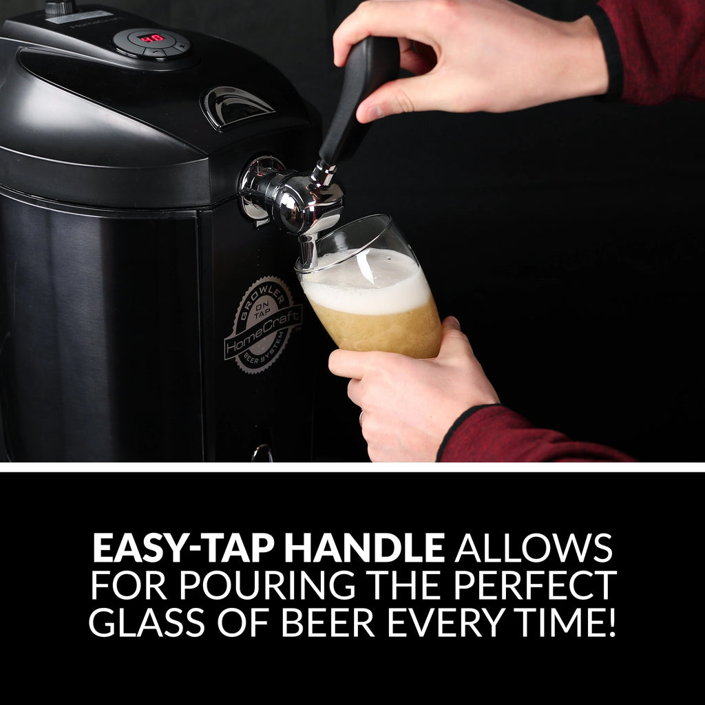 Black Stainless Steel Beer Growler Cooling System C38771