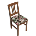 Leopard Dots Print Stretch Dining Chair Seat Covers D4591
