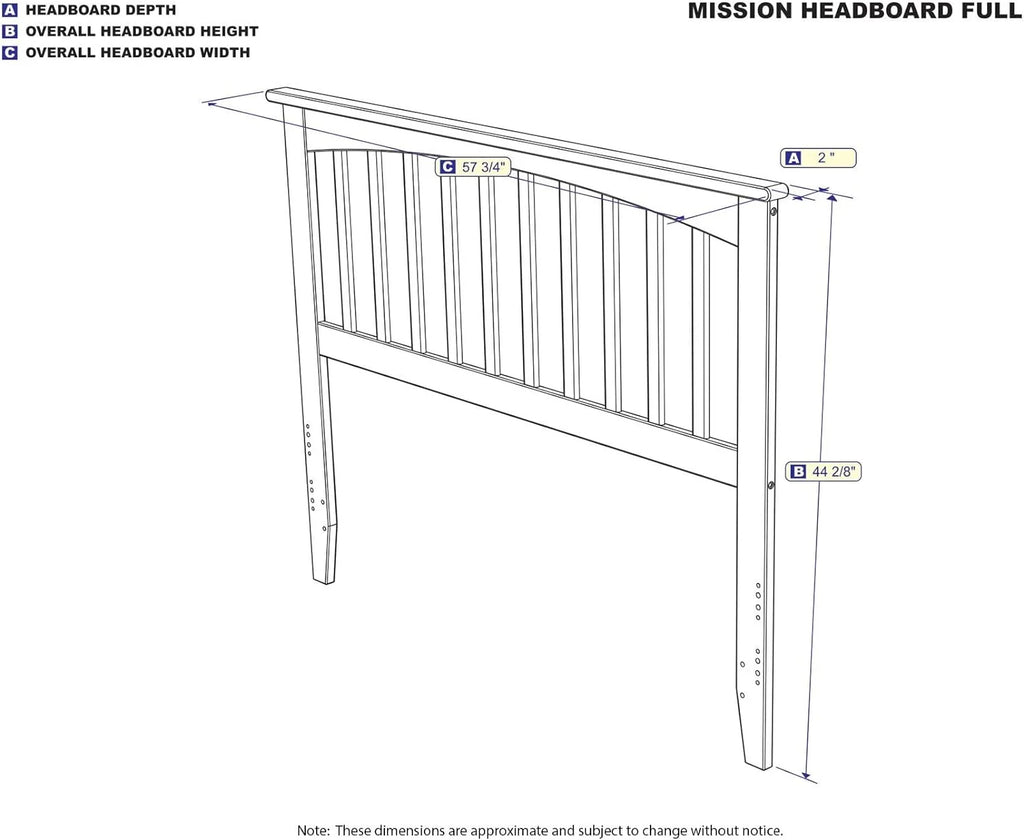 Antique Walnut Full Headboard N7814