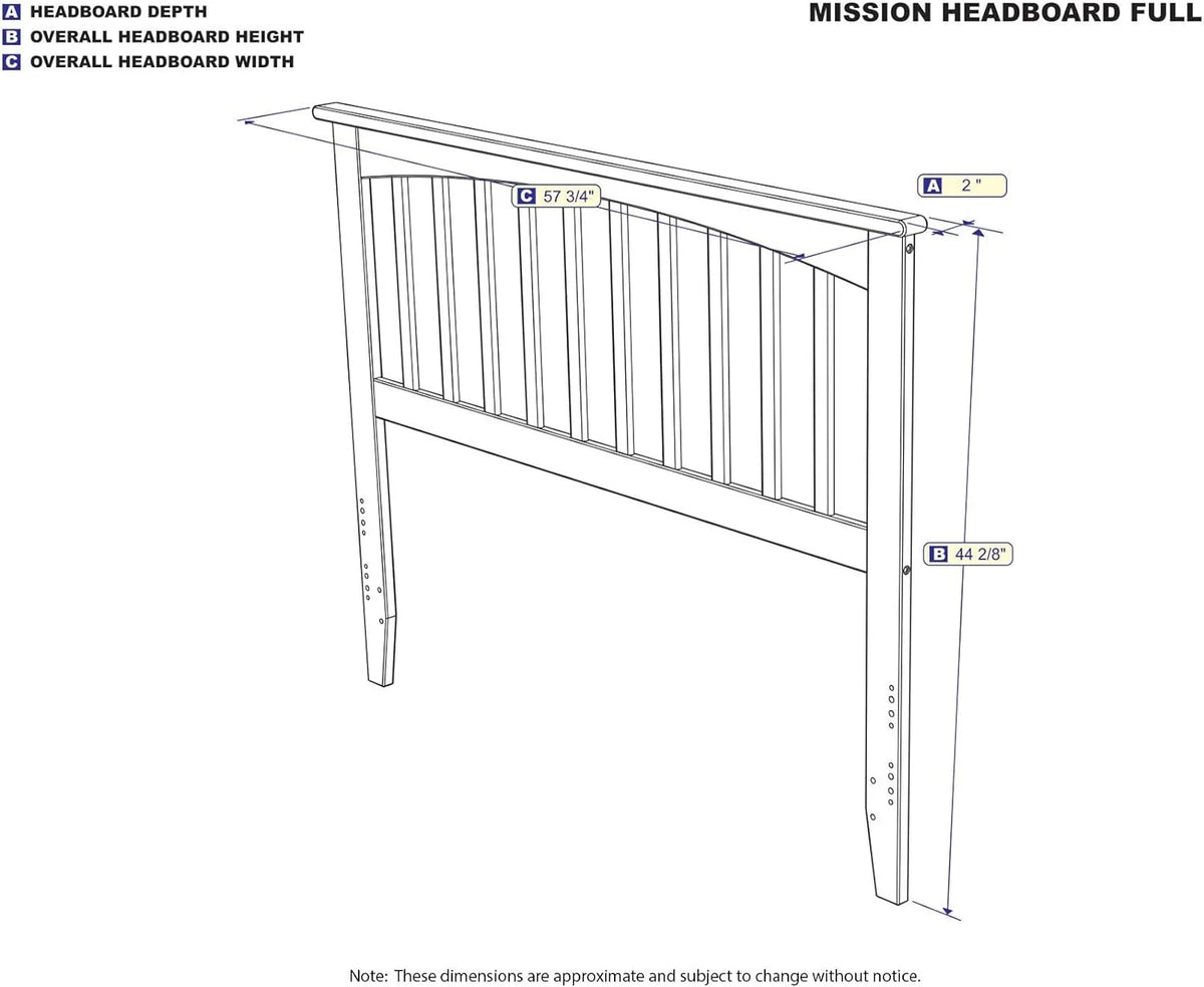 Antique Walnut Full Headboard N7814