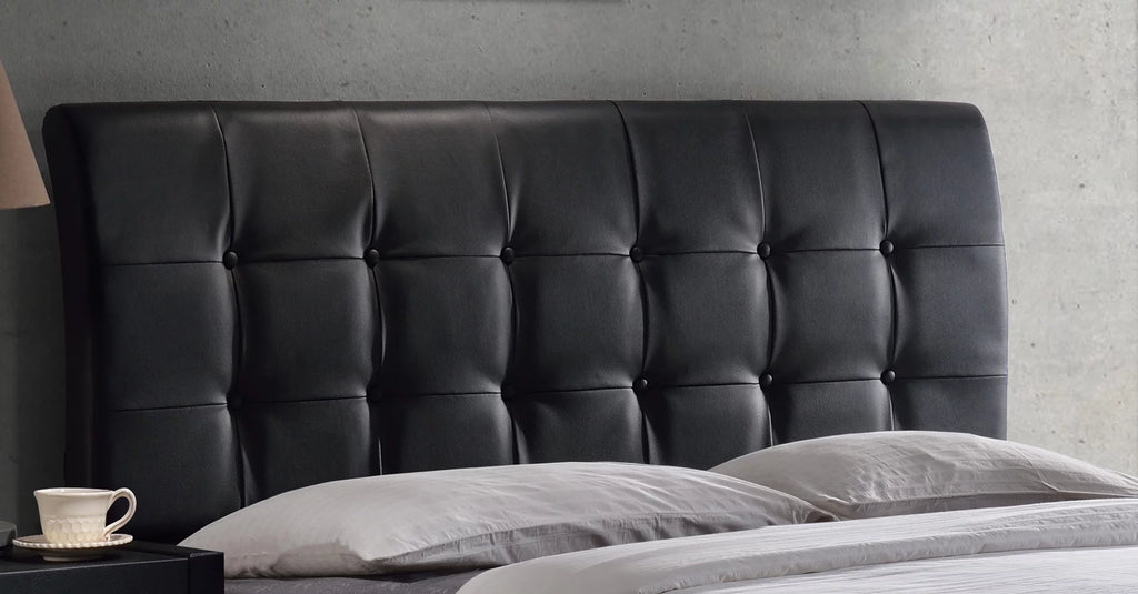 Black Tufted Upholstered Headboard K8038