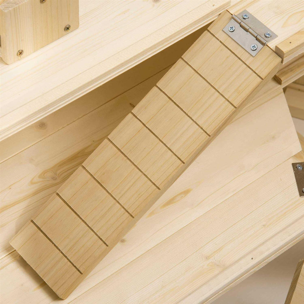 3 Tier Wooden Hamster Cage Small Animal House D119118