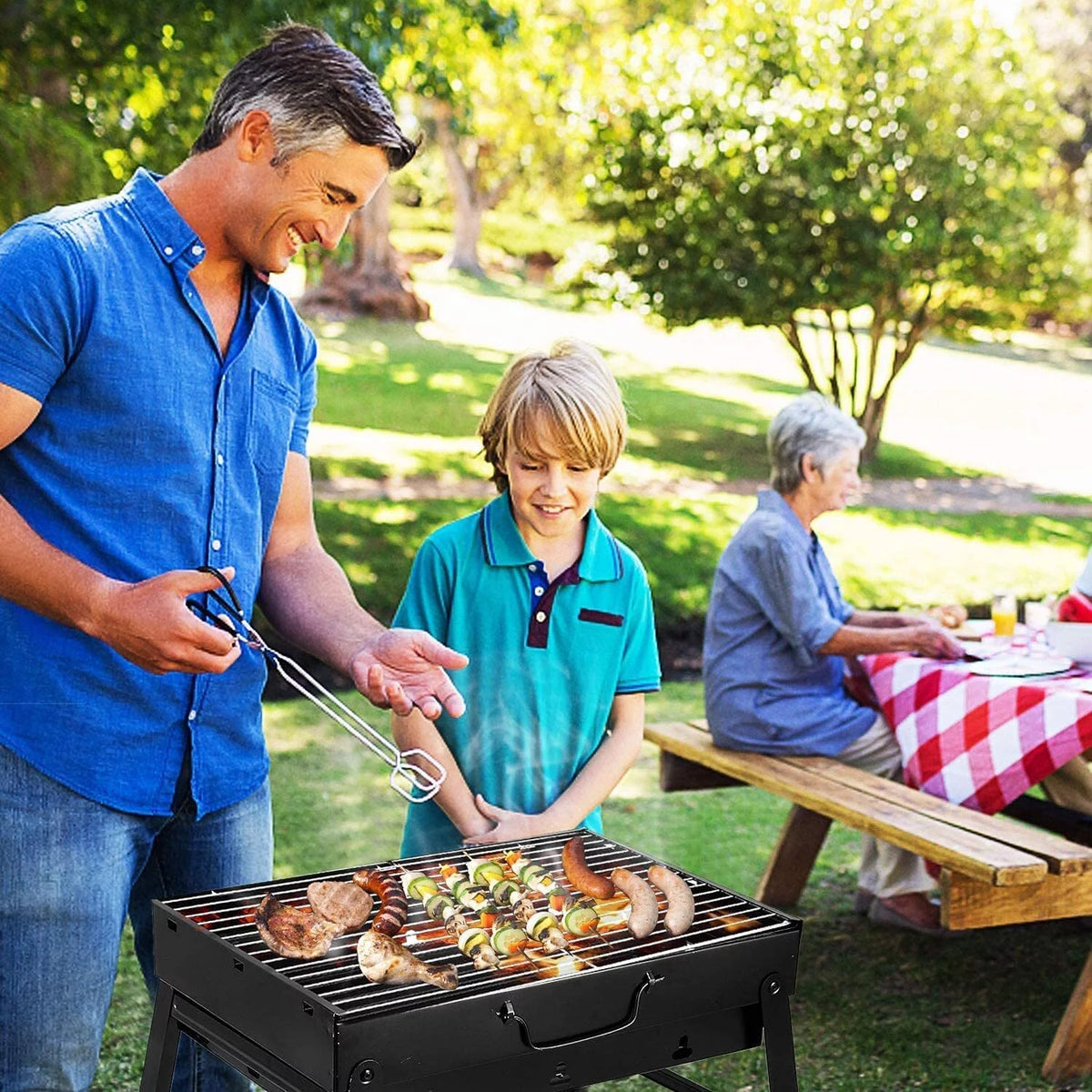 Charcoal Portable Folding BBQ Grill T78180