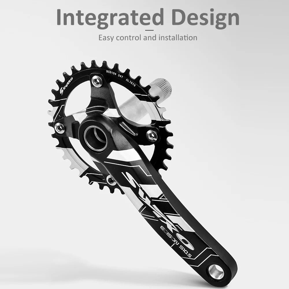 170mm 104 BCD Mountain Bike Crankset with Chainring and Bottom Bracket U53001